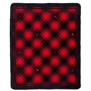 NWT PINK Victoria's Secret Cozy Blanket- Red and Black